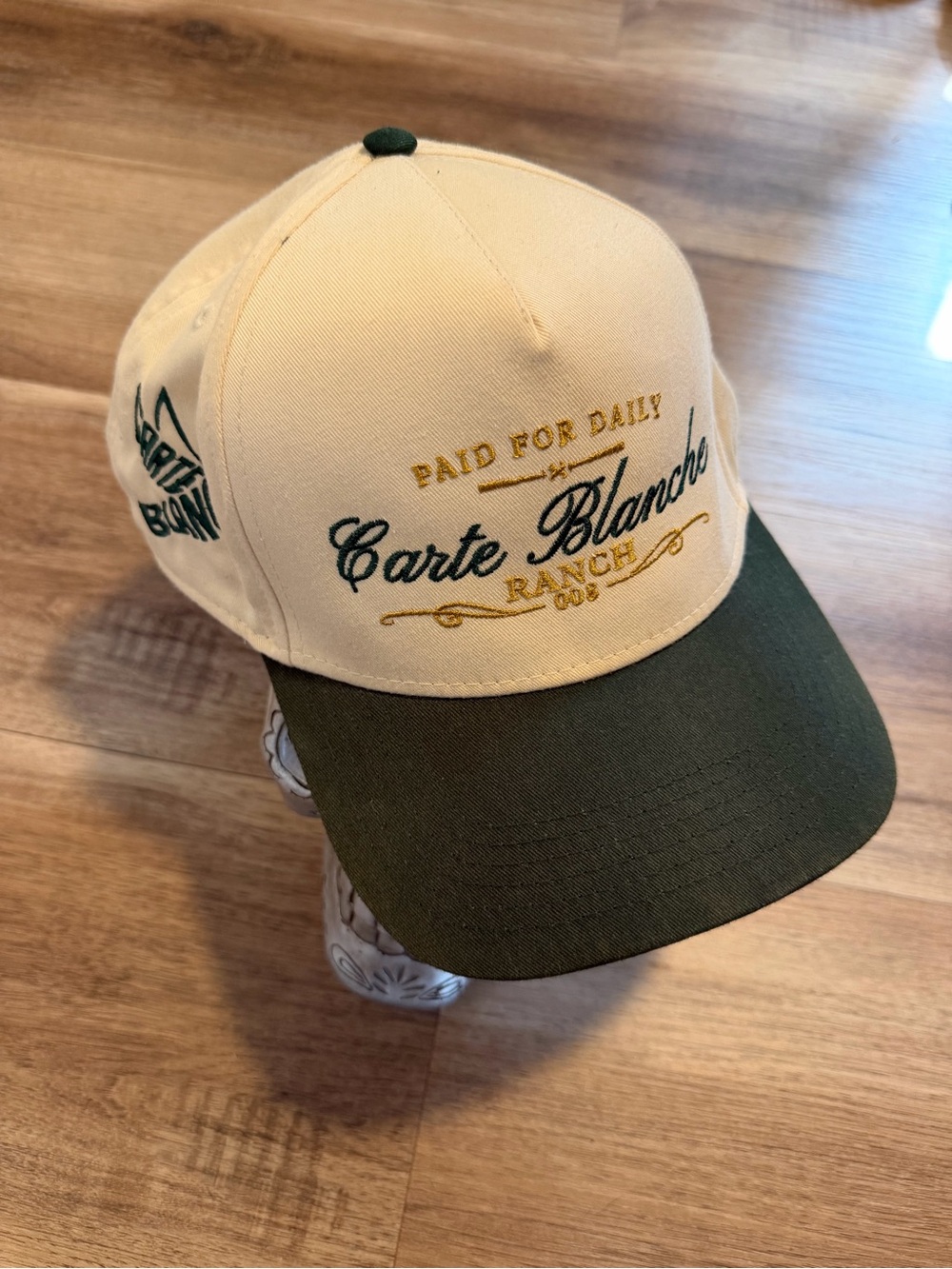 Carte Blanche Snapback Hat Payé Tous Les Jours Multi DOB Streetwear Skateboard